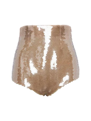 Sequined Tulle Panties Shorts