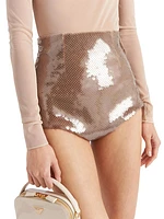 Sequined Tulle Panties Shorts