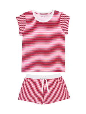 Stripe Jersey Short Pajama Set