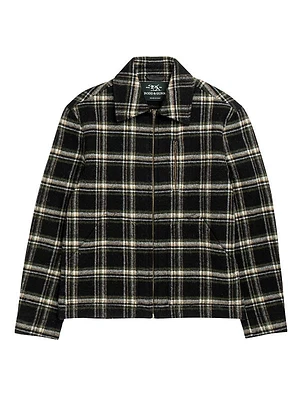 Iverness Plaid Wool-Blend Jacket