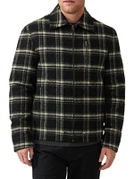 Iverness Plaid Wool-Blend Jacket