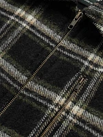 Iverness Plaid Wool-Blend Jacket