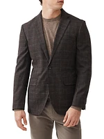 South Oamaru Check Wool & Cotton-Blend Slim-Fit Two-Button Sport Coat