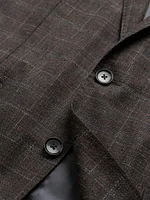 South Oamaru Check Wool & Cotton-Blend Slim-Fit Two-Button Sport Coat