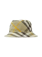 Reversible Cotton-Blend Bucket Hat