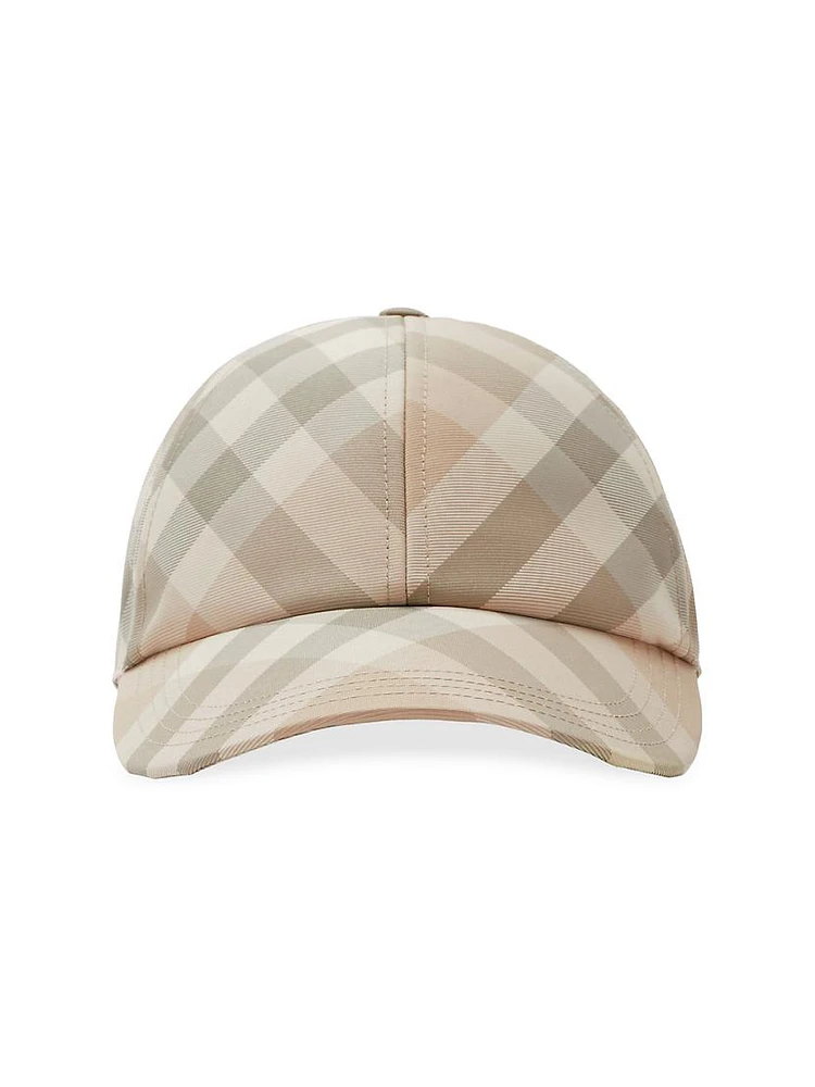 Checked Baseball Cap