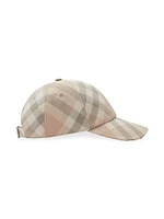 Checked Baseball Cap