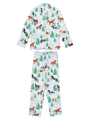 Women's Skydog Long Pajama Set