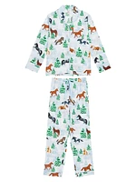 Women's Skydog Long Pajama Set