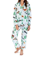 Women's Skydog Long Pajama Set