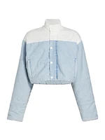 Drop Pillow Talk Cropped Puffer Jacket