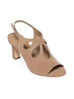 Nili Suede Cut Out Sandal