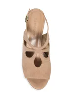 Nili Suede Cut Out Sandal