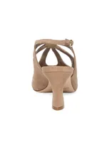 Nili Suede Cut Out Sandal