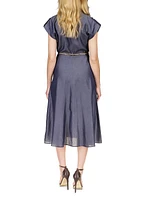 Denim-Inspired Midi-Dress