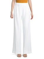 Pleated Wide-Leg Pants