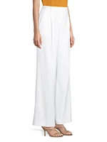 Pleated Wide-Leg Pants