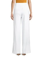 Pleated Wide-Leg Pants