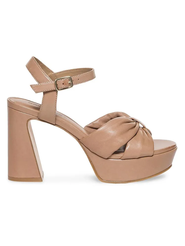 Veronika Leather Platform Sandals