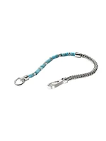 Heishi Sterling Silver & Turquoise Chain Bracelet