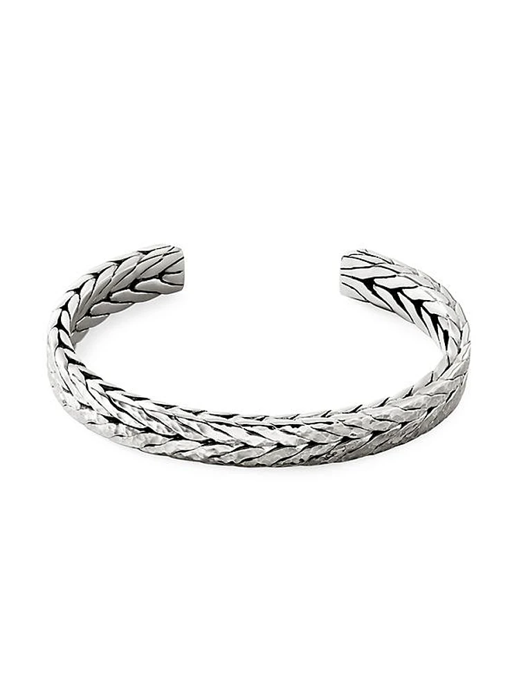 Hammered Sterling Silver Cuff Bracelet