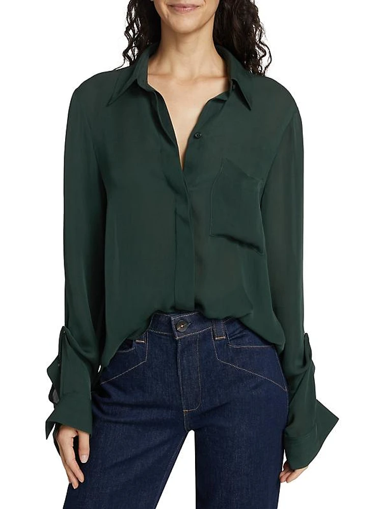 Boyfriend Silk Shirt