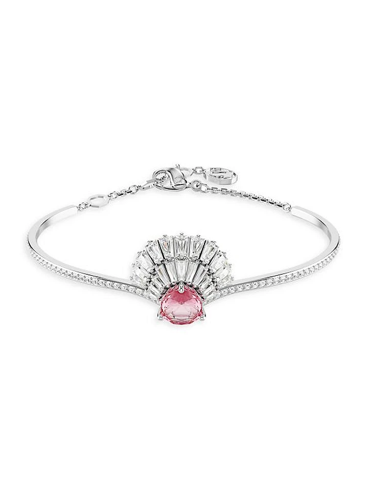 Idyllia Rhodium-Plated & Swarovski Crystal Bangle