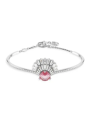 Idyllia Rhodium-Plated & Swarovski Crystal Bangle