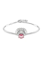 Idyllia Rhodium-Plated & Swarovski Crystal Bangle