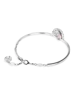 Idyllia Rhodium-Plated & Swarovski Crystal Bangle