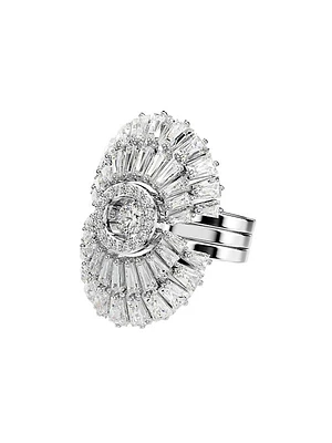 Idyllia Crystal Three-Piece Shell Ring