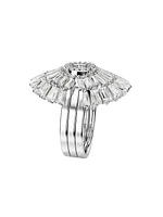 Idyllia Crystal Three-Piece Shell Ring