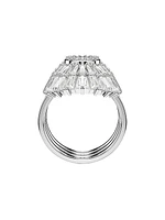 Idyllia Crystal Three-Piece Shell Ring