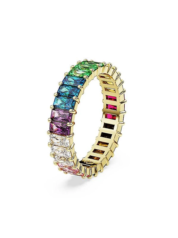 Capsule Pride Matrix Goldtone & Swarovski Crystal Eternity Band