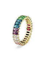 Capsule Pride Matrix Goldtone & Swarovski Crystal Eternity Band