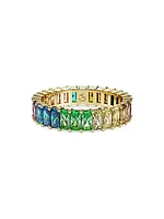 Capsule Pride Matrix Goldtone & Swarovski Crystal Eternity Band