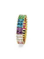 Capsule Pride Matrix Goldtone & Swarovski Crystal Eternity Band