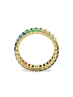 Capsule Pride Matrix Goldtone & Swarovski Crystal Eternity Band