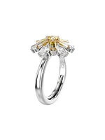 Idyllia Crystal Flower Cocktail Ring