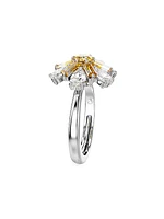 Idyllia Crystal Flower Cocktail Ring