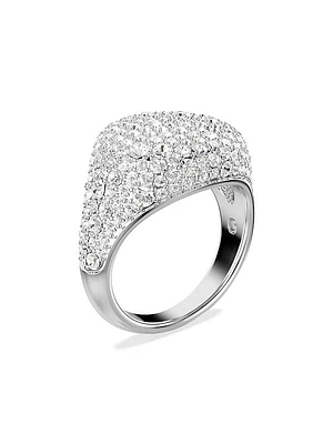 Sublima Rhodium-Plated & Crystal Ring