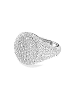 Sublima Rhodium-Plated & Crystal Ring