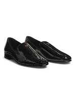 Solly Embossed Patent Leather Loafers