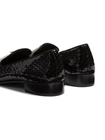 Solly Embossed Patent Leather Loafers