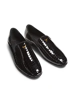 Solly Embossed Patent Leather Loafers