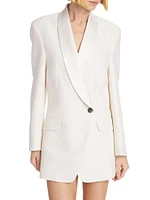 Femi Wool-Blend Double-Breasted Blazer Dress