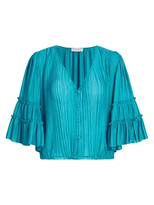 Naya Pleated Crop Top