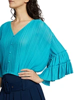 Naya Pleated Crop Top