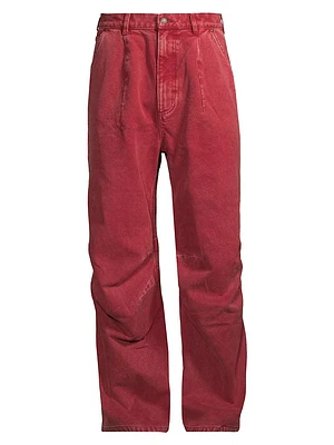 Glen Denim Carpenter Pants