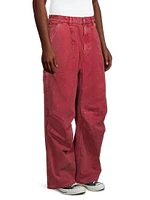 Glen Denim Carpenter Pants